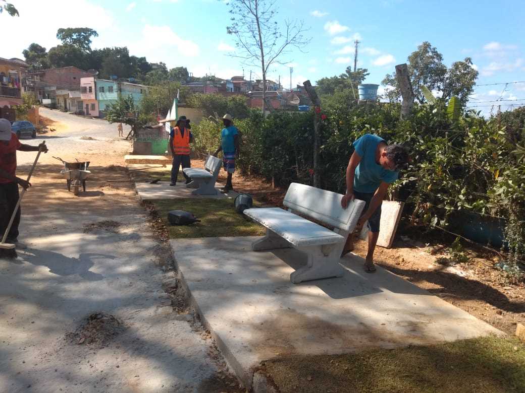 Praça da antiga Caixa d’água recebe reformas